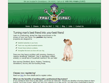 Tablet Screenshot of pawsnclawsacademy.com